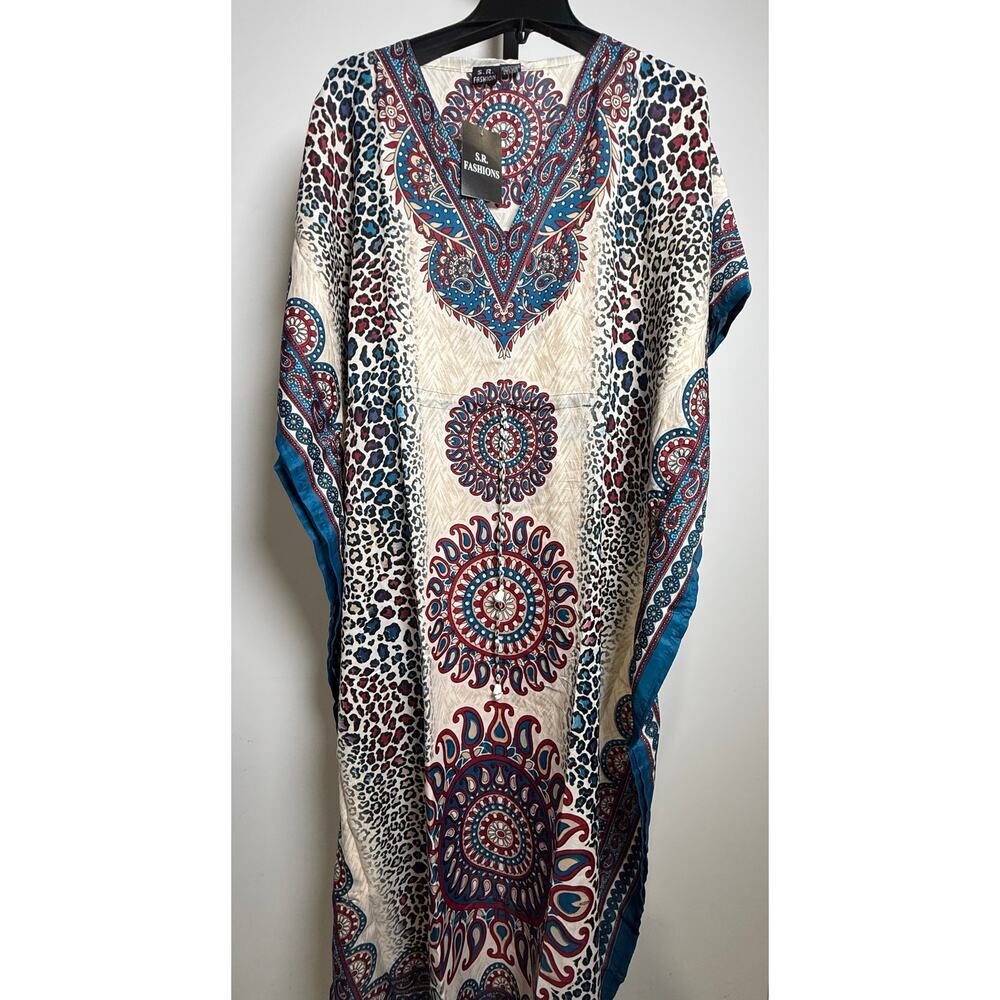 Kaftan Dresses for Women Beach Coverups, One Size Kaftans - Picture 2 of 4